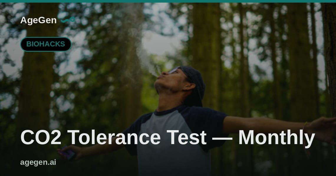 CO2 Tolerance Test — Monthly — AgeGen