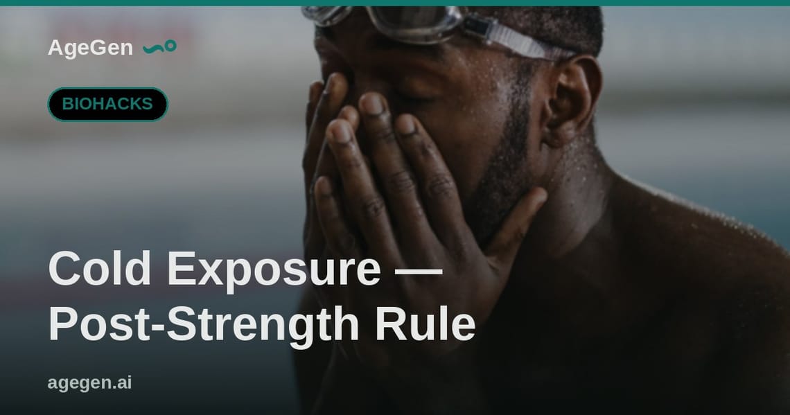 Cold Exposure — Post-Strength Rule — AgeGen