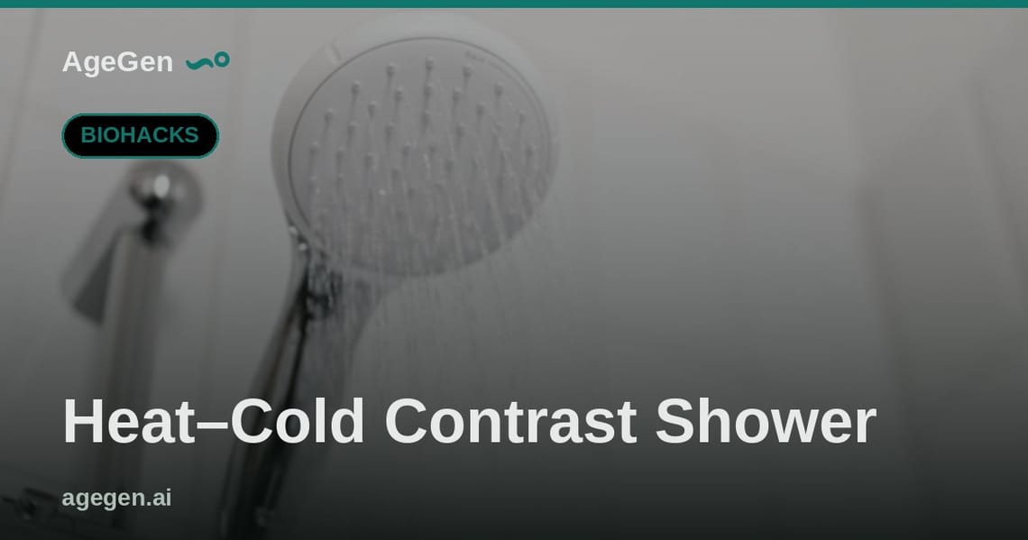 Heat–Cold Contrast Shower — AgeGen