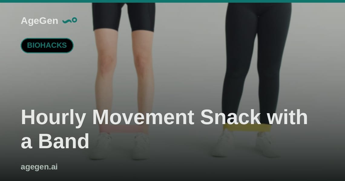 Hourly Movement Snack with a Band — AgeGen