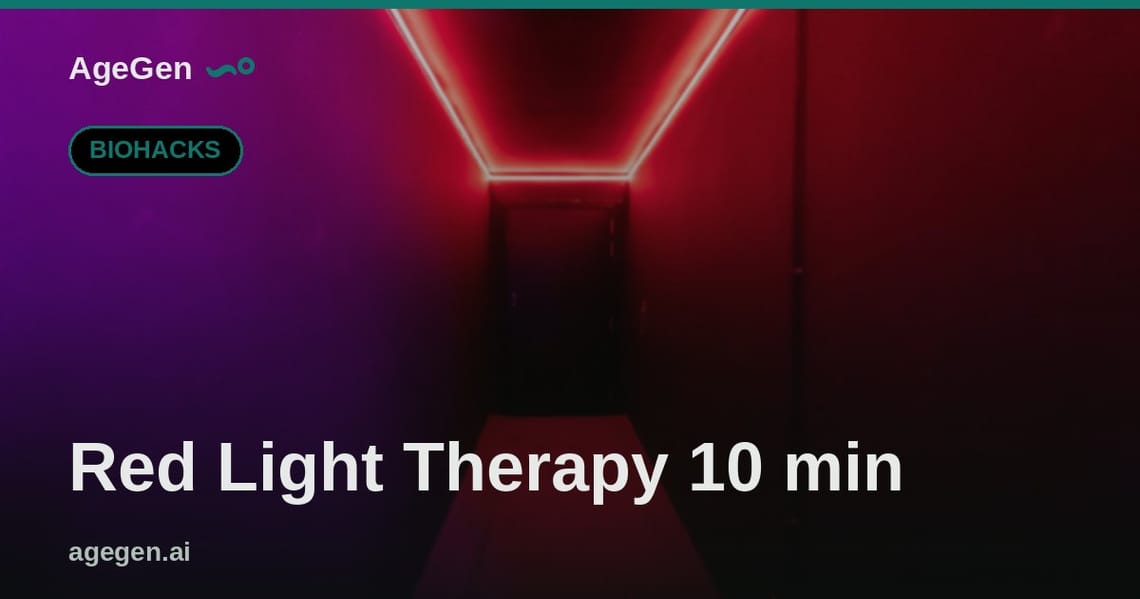 Red Light Therapy 10 min — AgeGen