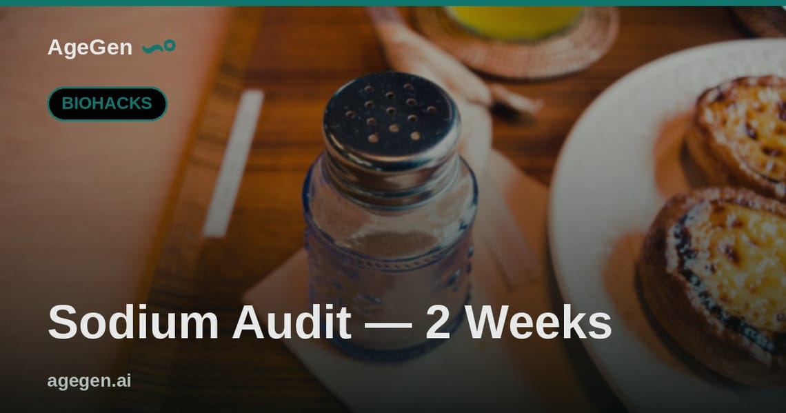 Sodium Audit — 2 Weeks — AgeGen