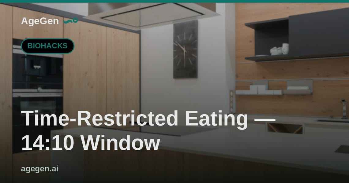 Time-Restricted Eating — 14:10 Window — AgeGen