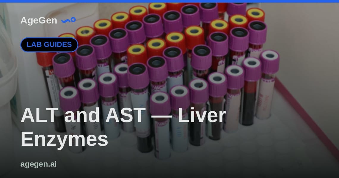ALT and AST — Liver Enzymes — AgeGen