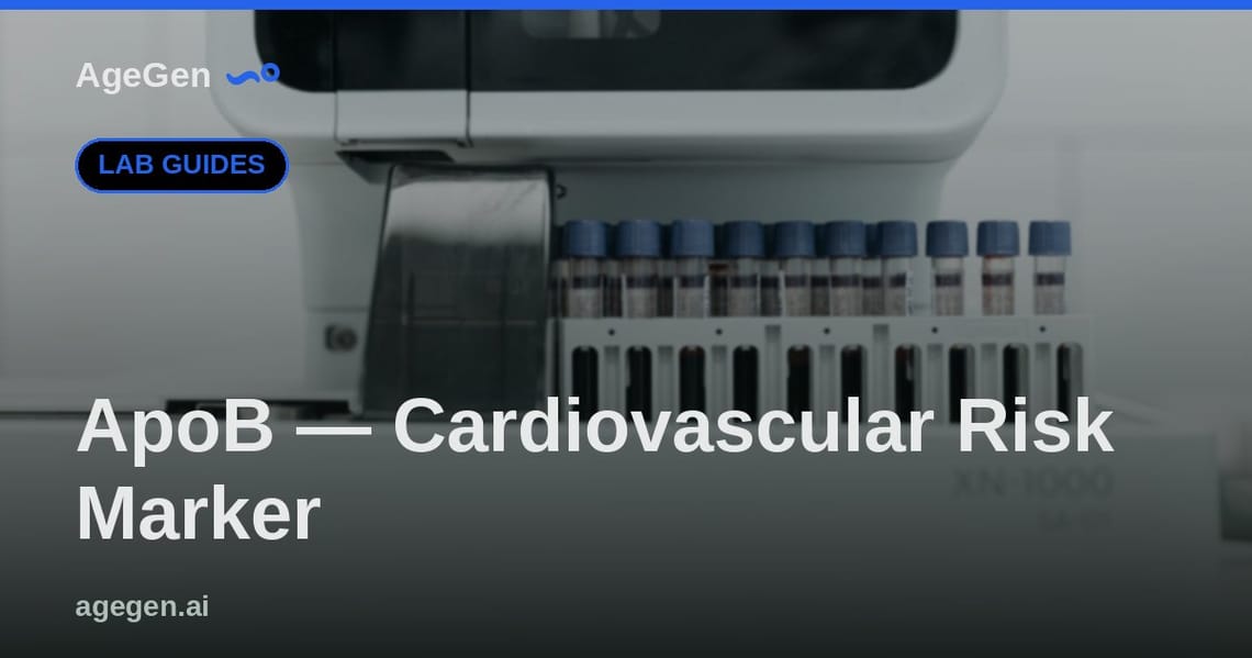ApoB — Cardiovascular Risk Marker — AgeGen