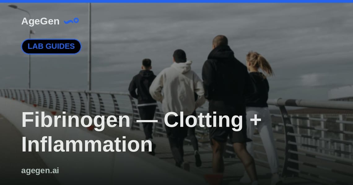 Fibrinogen — Clotting + Inflammation — AgeGen
