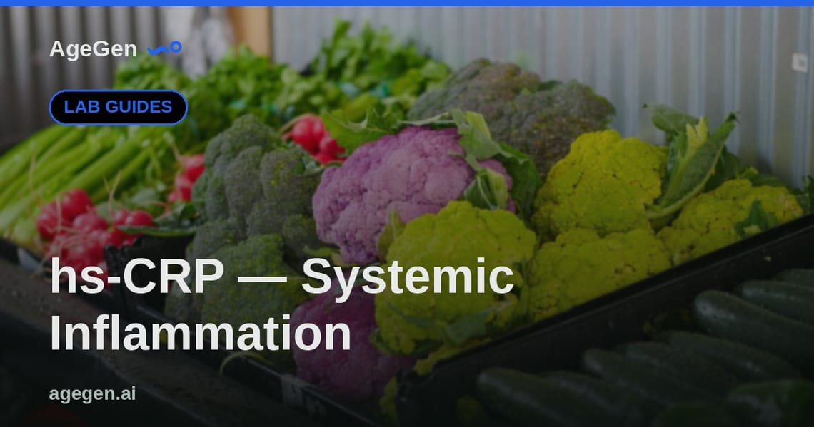 hs-CRP — Systemic Inflammation — AgeGen