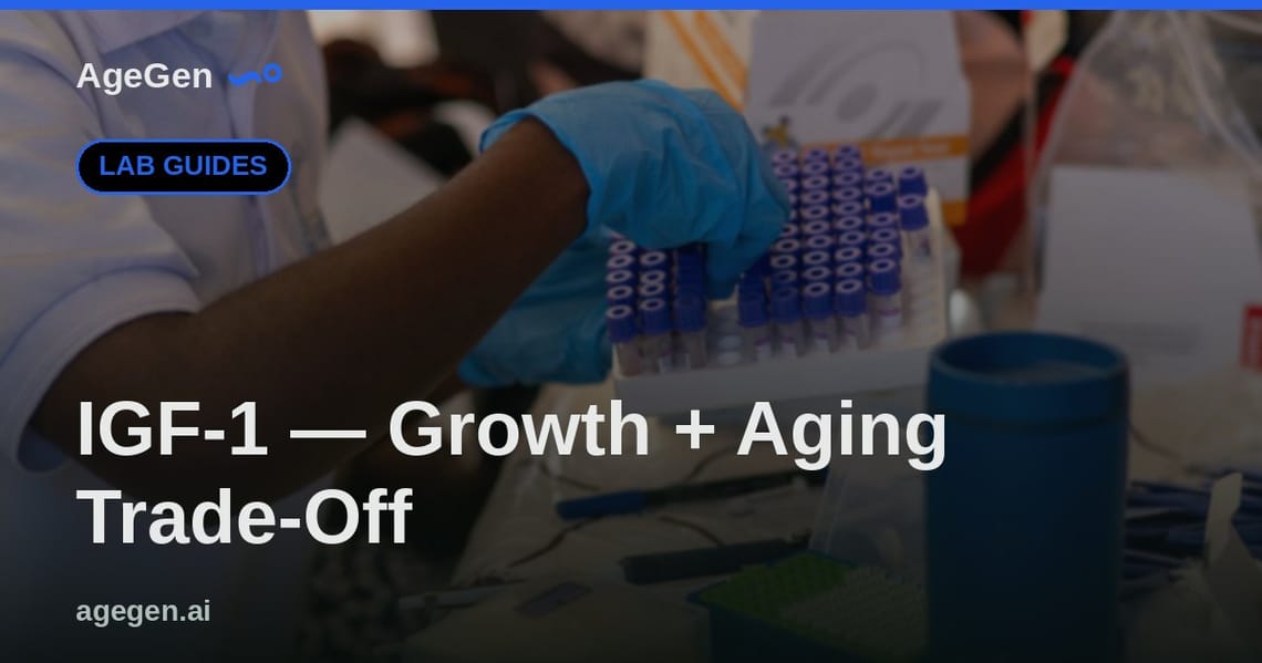 IGF-1 — Growth + Aging Trade-Off — AgeGen