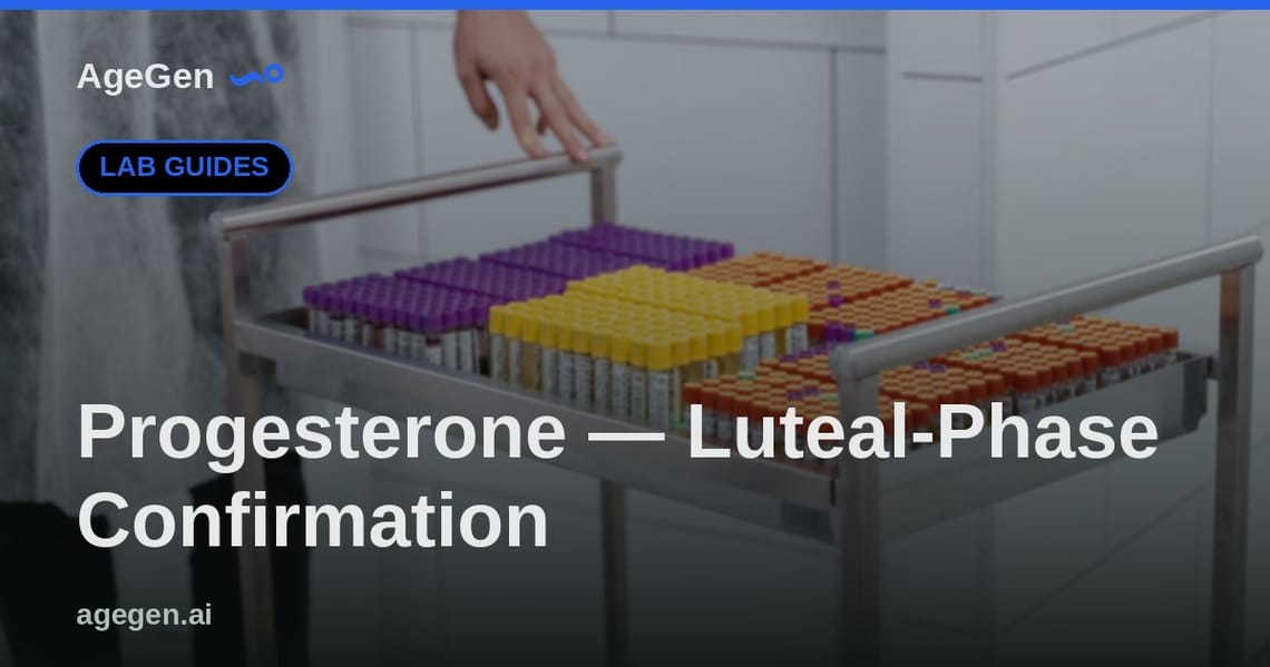 Progesterone — Luteal-Phase Confirmation — AgeGen