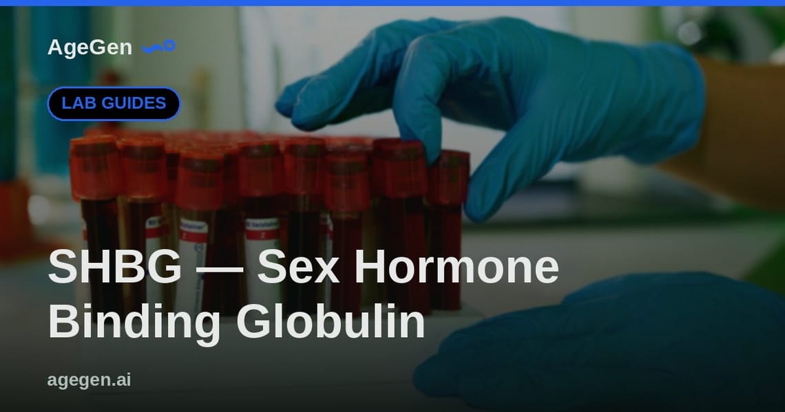 SHBG — Sex Hormone Binding Globulin — AgeGen