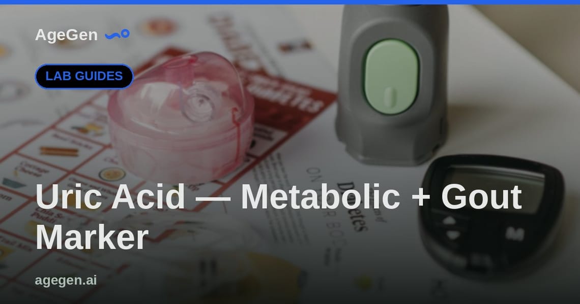 Uric Acid — Metabolic + Gout Marker — AgeGen