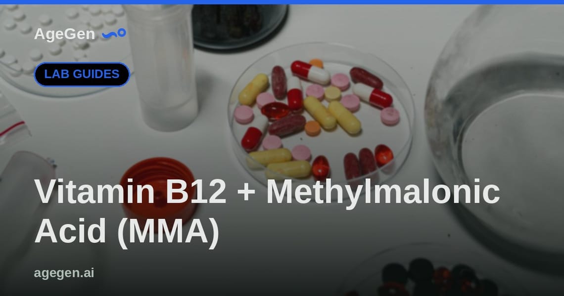 Vitamin B12 + Methylmalonic Acid (MMA) — AgeGen