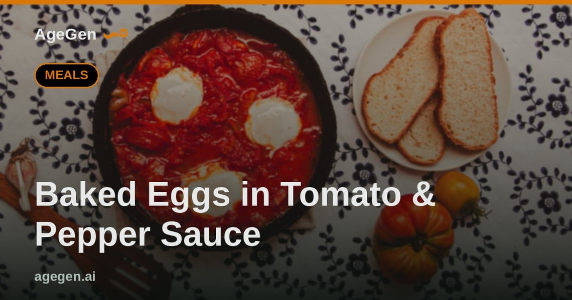 Baked Eggs in Tomato & Pepper Sauce — AgeGen