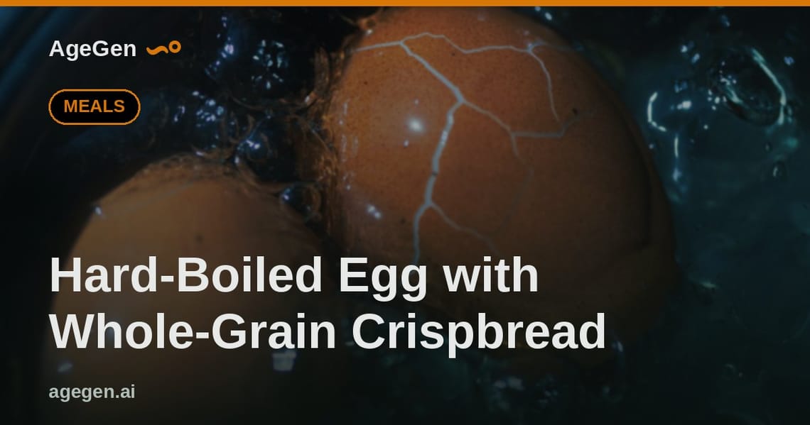 Hard-Boiled Egg with Whole-Grain Crispbread — AgeGen