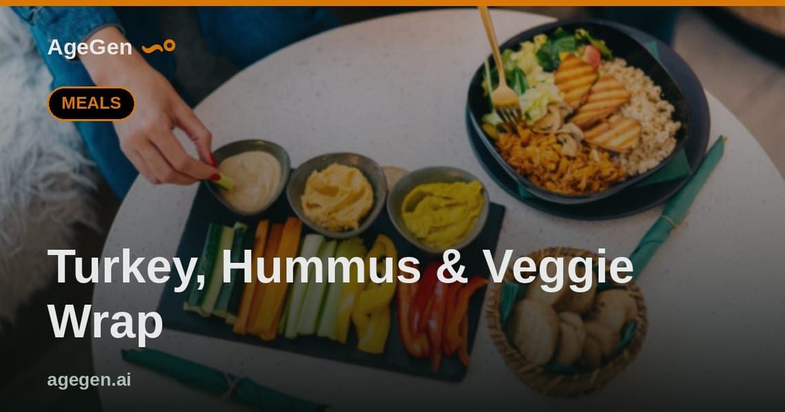 Turkey, Hummus & Veggie Wrap — AgeGen