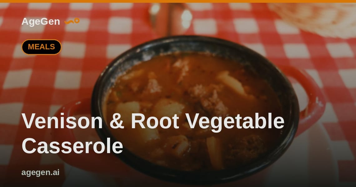 Venison & Root Vegetable Casserole — AgeGen