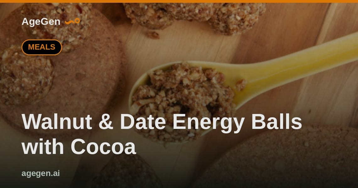 Walnut & Date Energy Balls with Cocoa — AgeGen