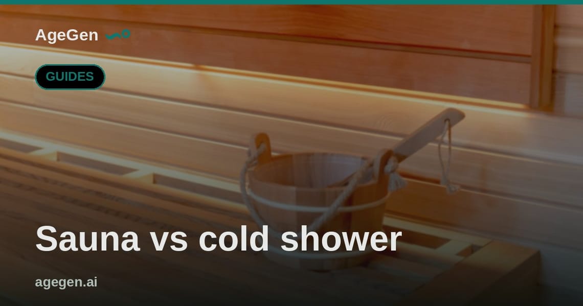 Sauna vs cold shower — AgeGen