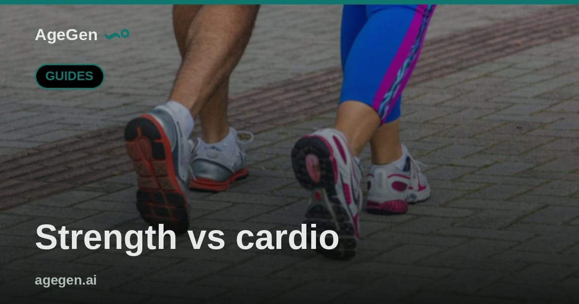 Strength vs cardio — AgeGen