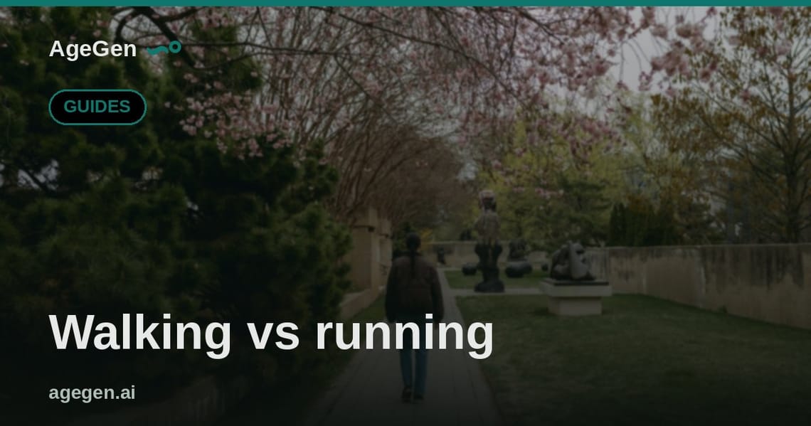 Walking vs running — AgeGen