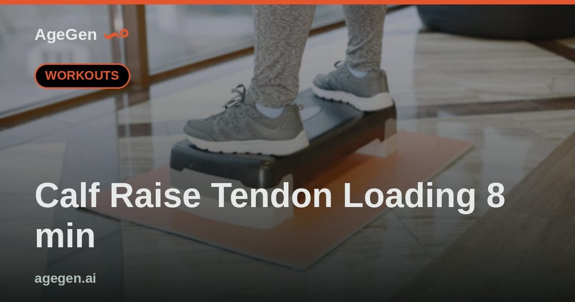 Calf Raise Tendon Loading 8 min — AgeGen