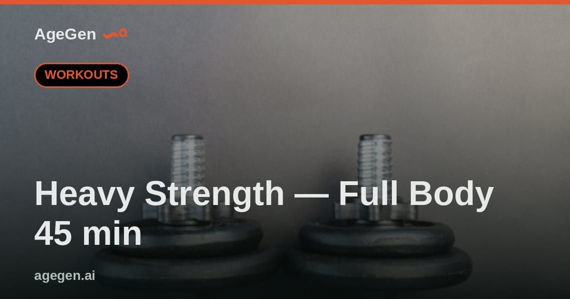 Heavy Strength — Full Body 45 min — AgeGen