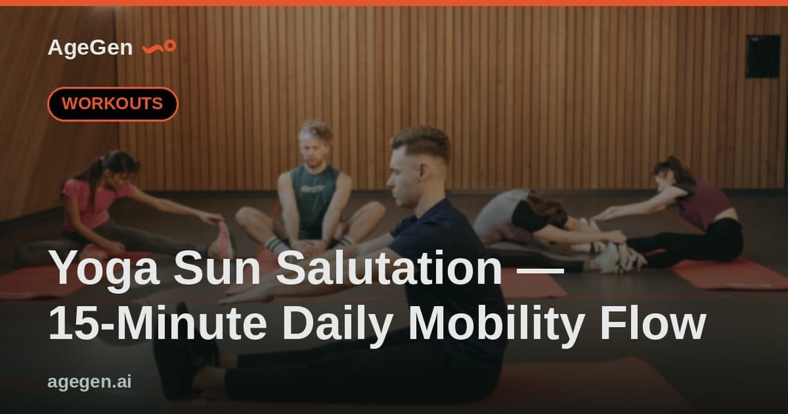 Yoga Sun Salutation — 15-Minute Daily Mobility Flow — AgeGen