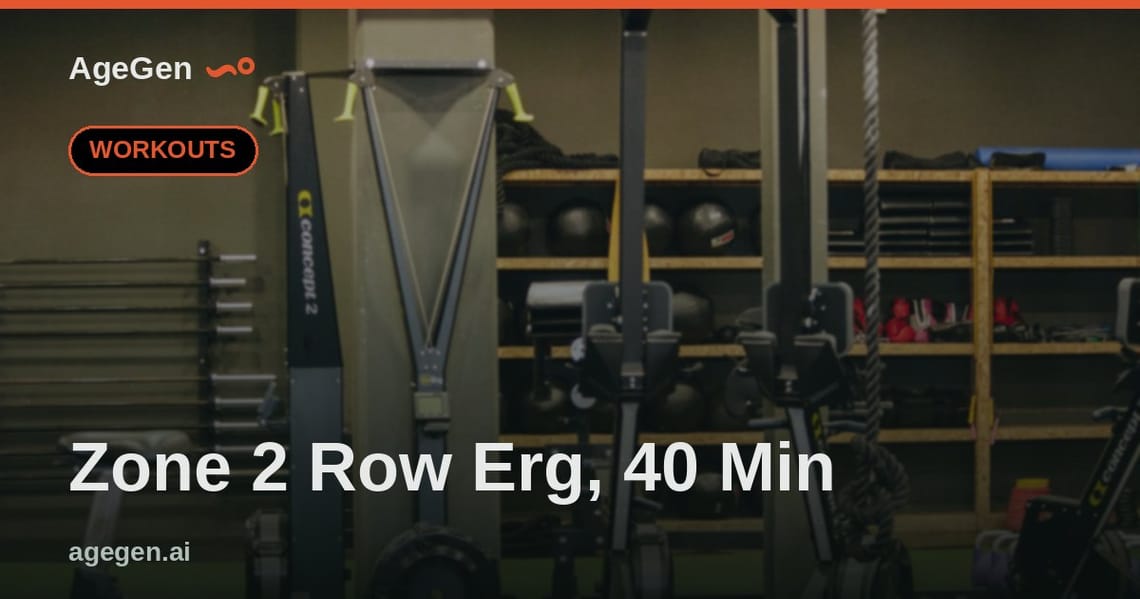 Zone 2 Row Erg, 40 Min — AgeGen