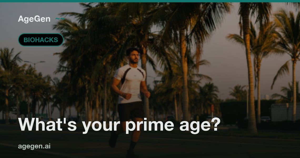 A runner at sunrise — What's your prime age?