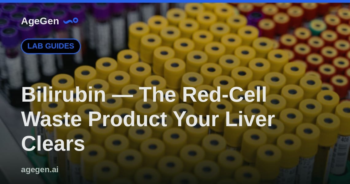 Bilirubin — The Red-Cell Waste Product Your Liver Clears — AgeGen