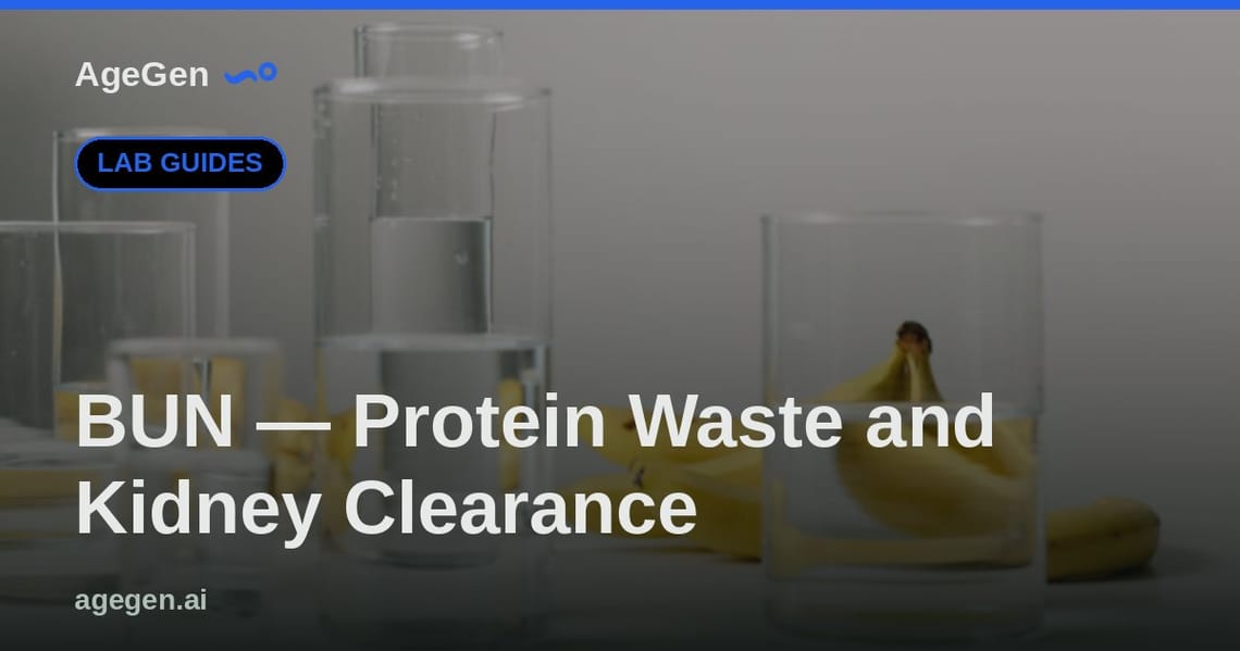 BUN — Protein Waste and Kidney Clearance — AgeGen