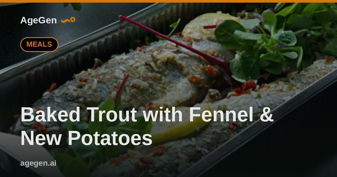 Baked Trout with Fennel & New Potatoes — AgeGen