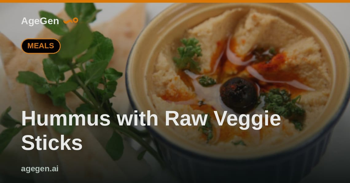 Hummus with Raw Veggie Sticks — AgeGen