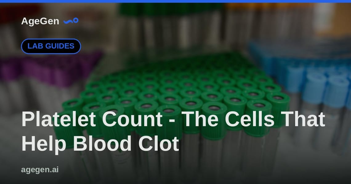 Platelet Count - The Cells That Help Blood Clot — AgeGen