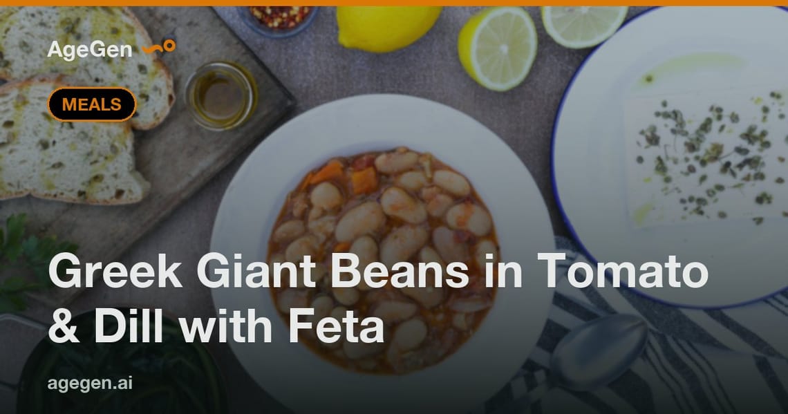 Greek Giant Beans in Tomato & Dill with Feta — AgeGen