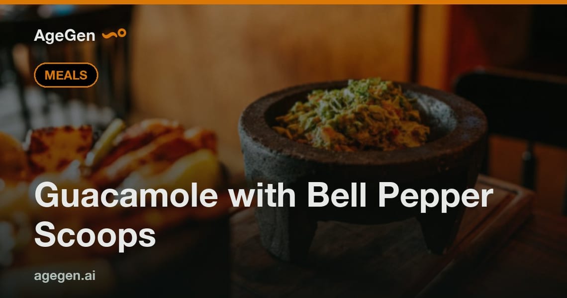 Guacamole with Bell Pepper Scoops — AgeGen